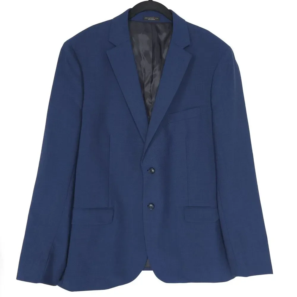 JOHN VARVATOS USA Mens Sport Coat Blazer‎ 42R Blue 100% Wool PREMIUM TAILORED